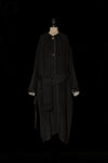 Mutedance 24 Autumn and Winter Collarless Buttoned Belt Long Coat MD-MD24FW20-DARK MD24FW19 MD24FW20